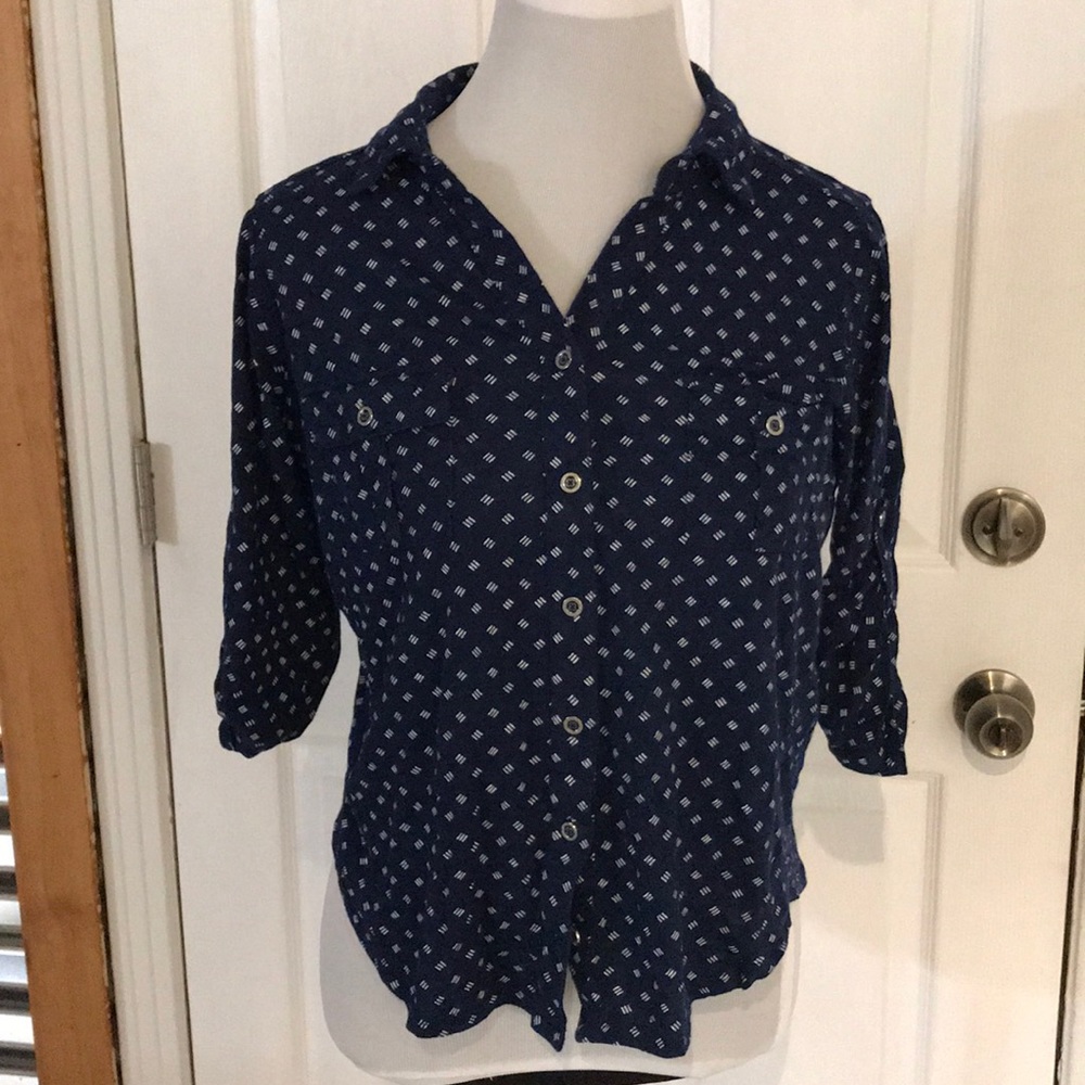 Liz Claiborne navy blue shirt